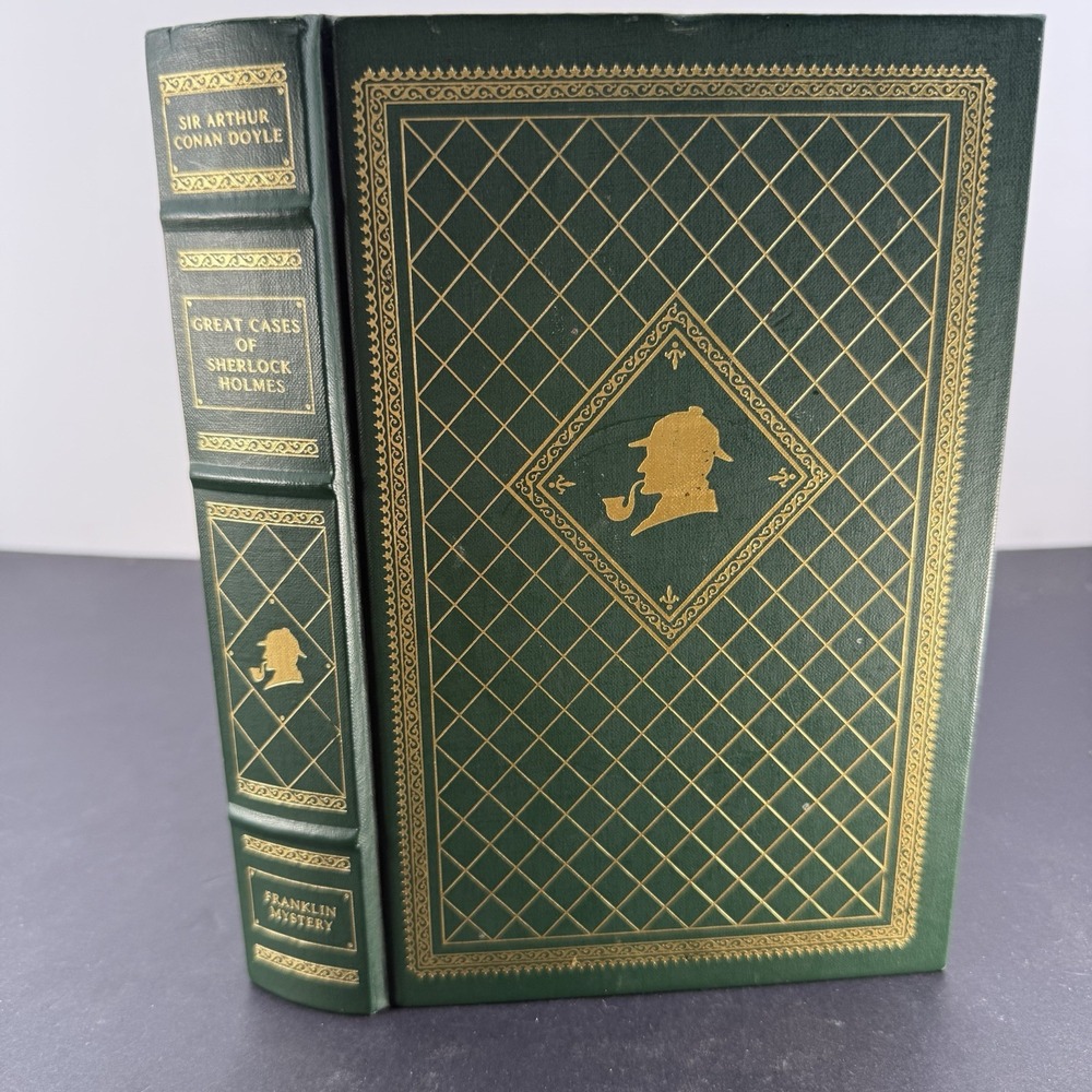 Great Cases Of Sherlock Holmes Franklin Library Of Mystery Masterpieces HC 1987